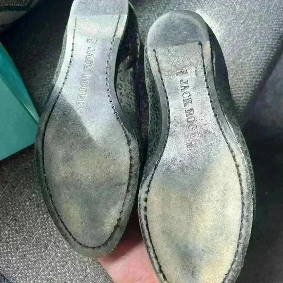 Jack Rogers Rosette Flats Black Horseshoe Size 7.5 - Picture 3 of 9